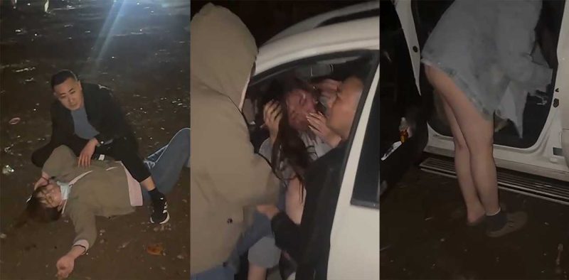 山东青岛车震捉奸视频流出 狗男女正在骑乘啪啪 车门忽然被原配拽开 漂亮小三竟光着屁股淡定离开！-51吃瓜网