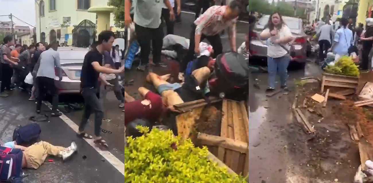 浙江金华苏孟小学门口 轿车冲进人群疯狂乱撞学生与家长 导致当场死伤数人 现场视频流出！ - 51吃瓜网-51吃瓜网