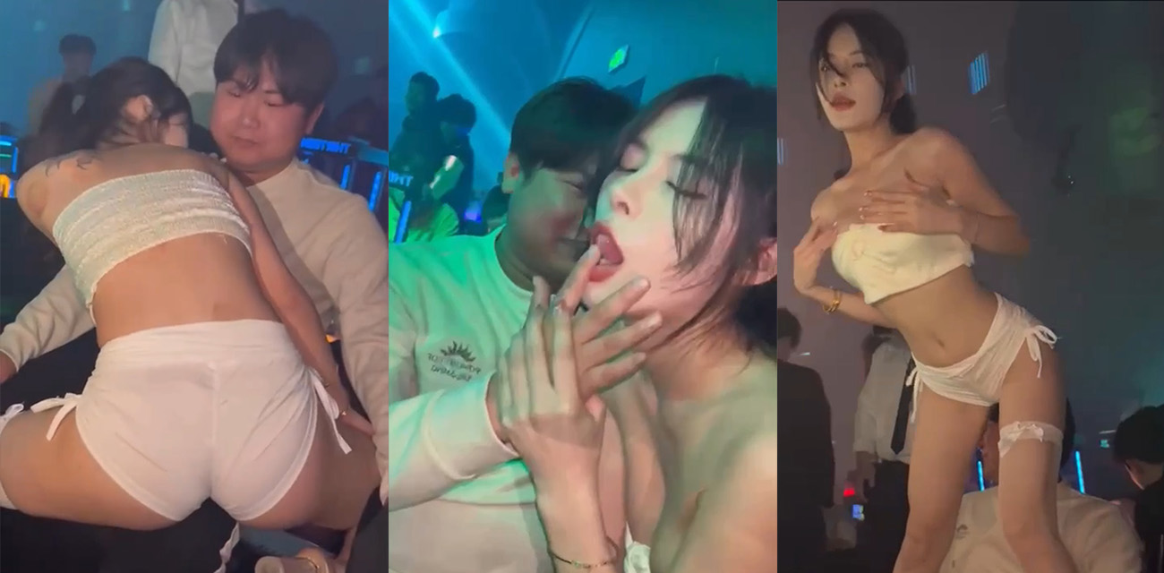 酒吧小妹的骚舞诱惑！白衣女神骑在死肥宅身上各种暧昧聊骚 娇艳红唇含住手指疯狂舔嗦玩弄！ - 51吃瓜网-51吃瓜网