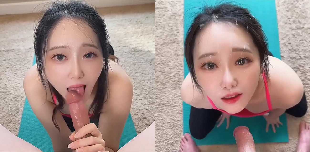 OF美女网红 bdollairi 超淫口交私拍 瑜伽女跪舔教练巨屌 贪婪吸吮颜射口爆 吸光浓精意犹未尽 - 51吃瓜网-51吃瓜网