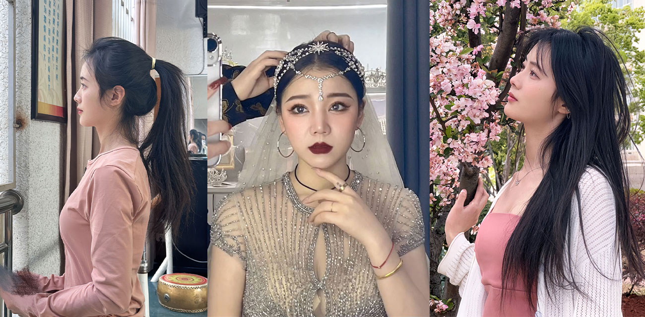 抖音七月化妆师Coco 给高颜值美女新娘化妆直播 展示精美妆容和婚纱 结果竟直播露点走光！ - 51吃瓜网-51吃瓜网