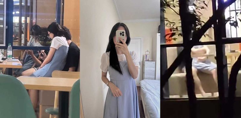 大学生情侣在食堂行苟且之事被同学偷拍曝光！眼镜学妹当众掀裙坐男友身上偷偷后入！-51吃瓜网