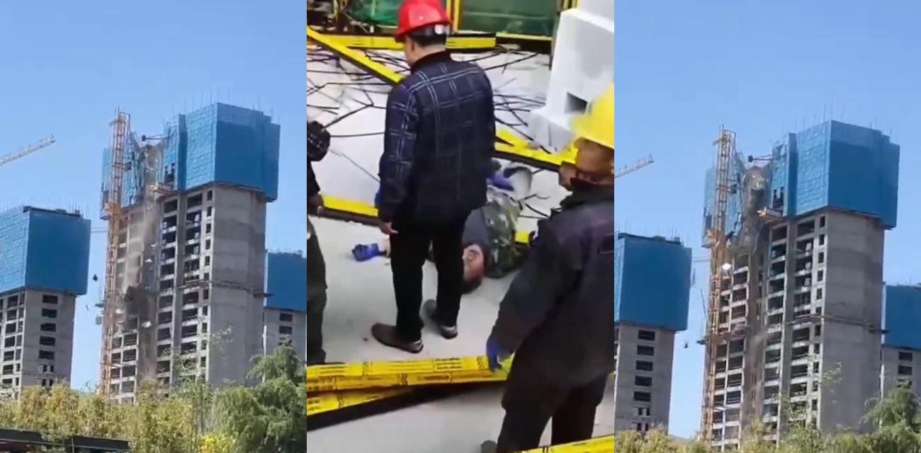 甘肃定西漳县 一工地发生特大工程事故 塔吊折断导致3人遇难 现场视频令人惊心动魄！ - 51吃瓜网-51吃瓜网