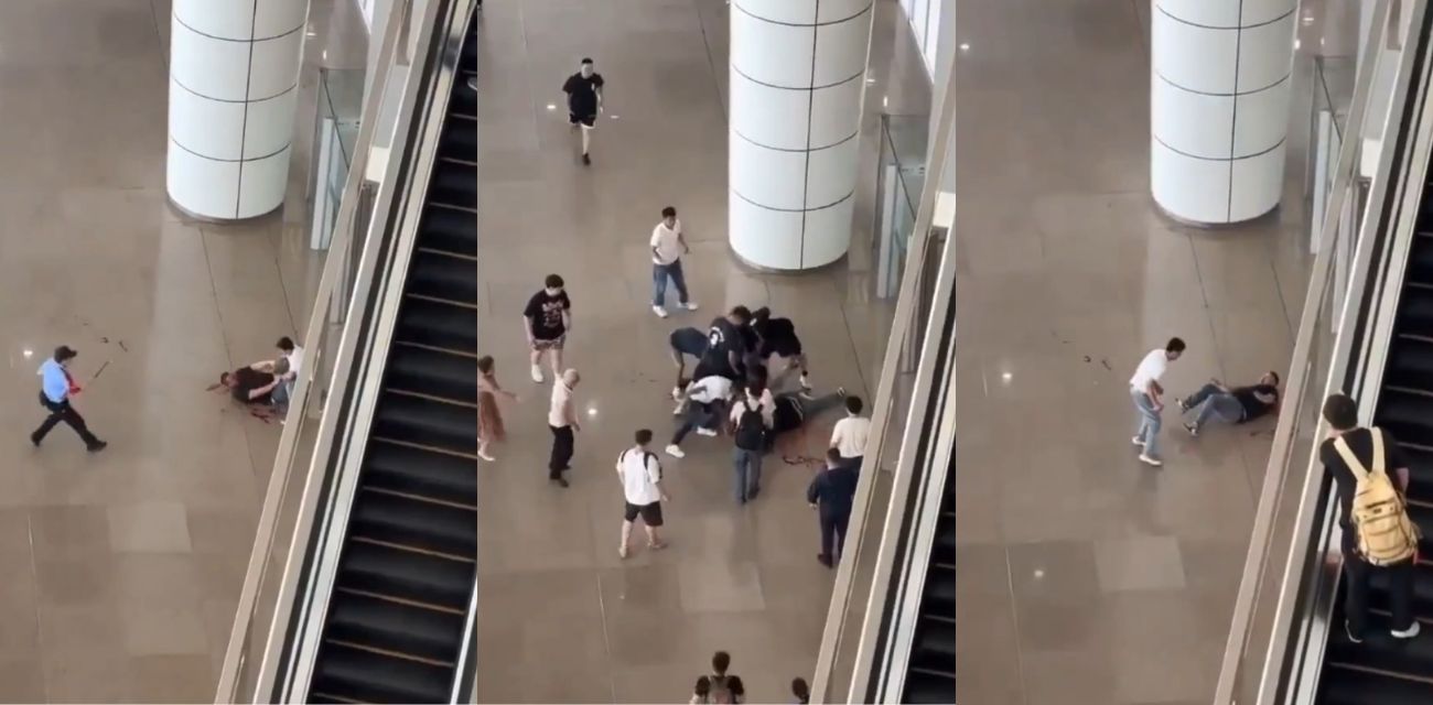 广州南站 一男子手持水果刀当众捅人 随后被乘警与多名乘客齐力制服 现场多视角视频曝光！ - 51吃瓜网-51吃瓜网