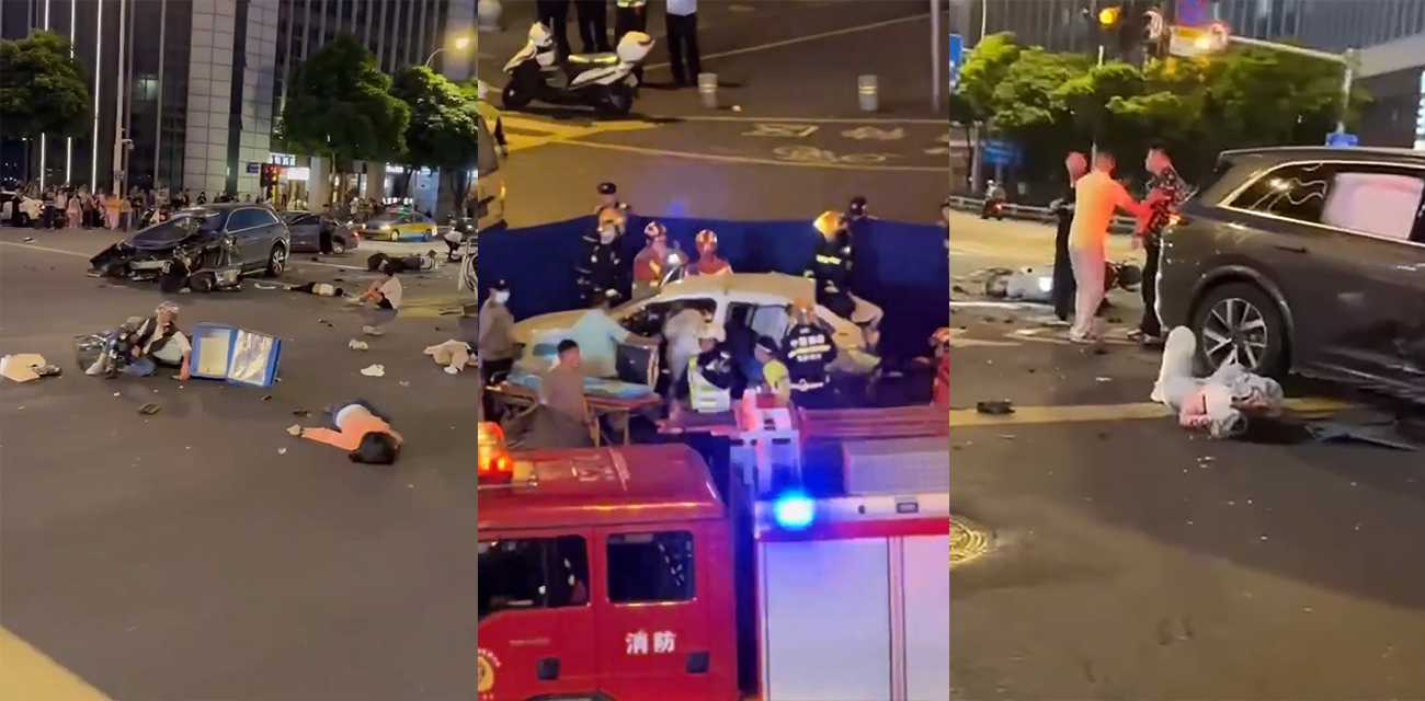福州鼓楼区发生惊魂惨剧！醉酒车主请代驾 竟闯红灯横冲直撞 造成2死多重伤！事故现场视频流出！ - 51吃瓜网-51吃瓜网
