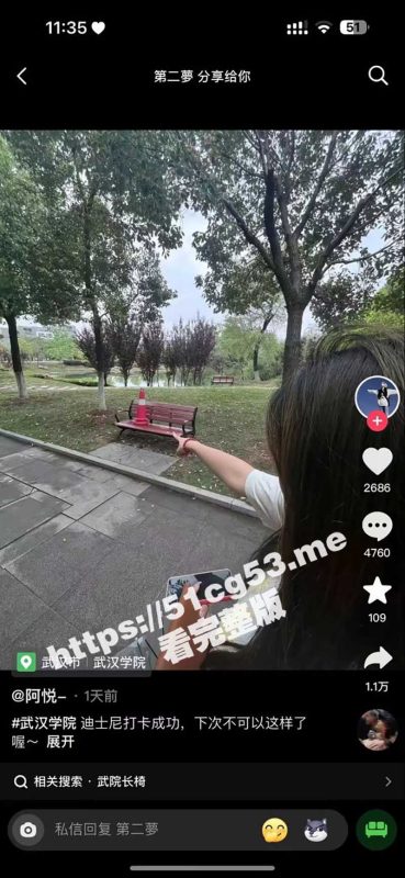 武汉学院迪士尼 情侣深夜在小树林打野战被同学偷拍！ 下次可不能这样了哦-51吃瓜网