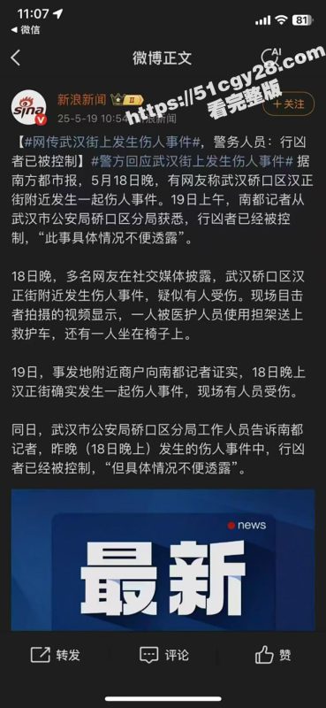 武汉枪击案后续 官方通报一人抢救无效 其余二人均无生命危险！-51吃瓜网