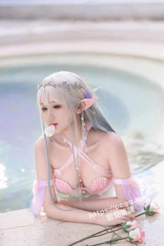 知名动漫博主 微博网红coser 「三度_69】 温泉美人鱼 – 贝壳 写真 闻到海鲜味了吗？-51吃瓜网